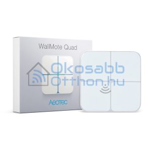 Aeotec WallMote Quad - Remote Switch with 4 Buttons, with Z-Wave protocol