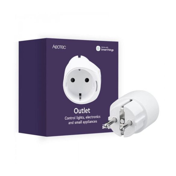 Aeotec Outlet (Smart Plug) Type F, with power meter, SmartThings compatible, with Zigbee 3.0 protocol (GP-AEOWPFEU)