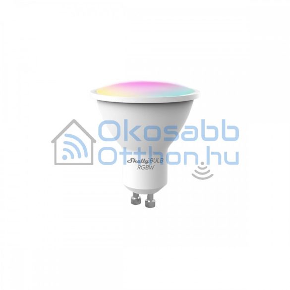 Shelly Duo RGBW (GU10) WiFi-s, fénymelegség- és fényerő-szabályozható fehér + színes okosizzó