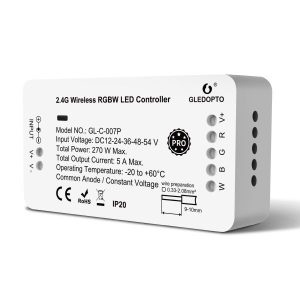 Gledopto GL-C-007P, Pro RGBW LED vezérlés, 12V-54V DC (Zigbee+2.4GHz RF)