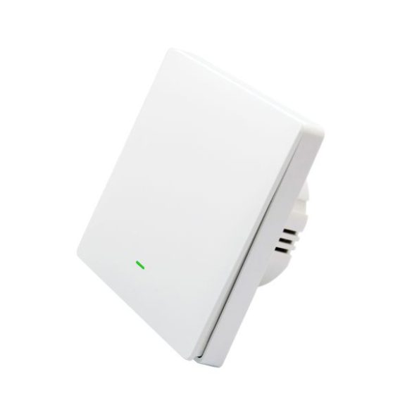 SmartWise B1LNW, WiFi+RF 1 gombos villanykapcsoló (fázis+nulla), fehér