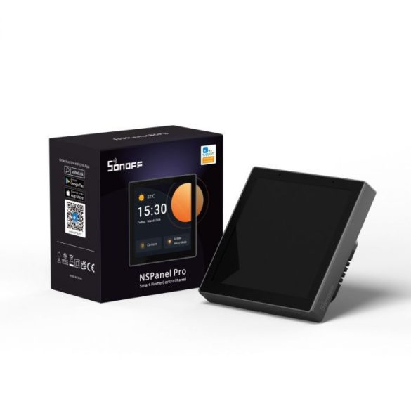 Sonoff NSPanel Pro érintőképernyős vezérlőpanel, Zigbee és Bluetooth gateway, szürke